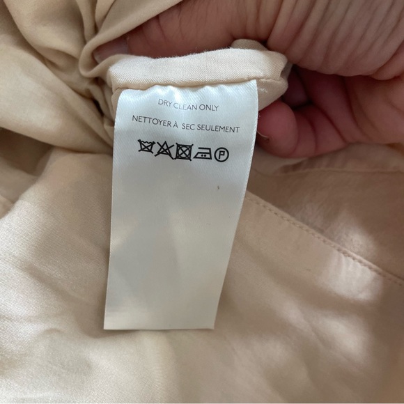 Free People "Olivia" Double Breasted Linen Blend Pebble/Sand Blazer - Picture 14 of 17